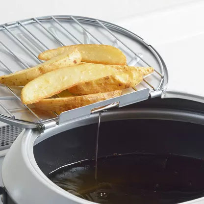 YOSHIKAWA GOGI tempura pan with lid and built-in thermometer, 20 cm