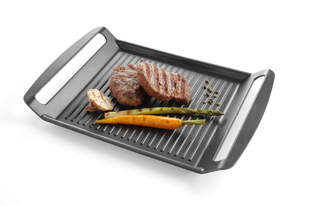 HENDI Griddle for induction cookers, 390×260mm