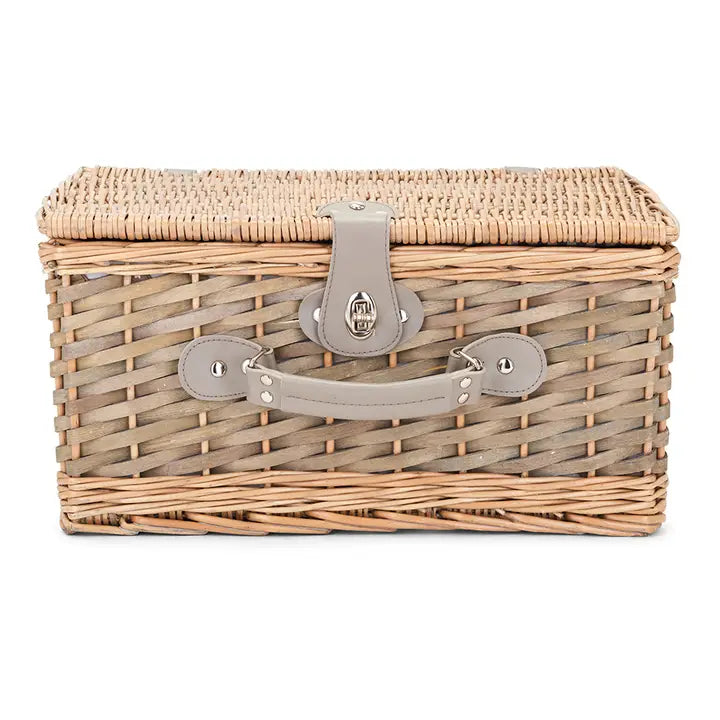 LIVOO Picnic basket for 4 wicker