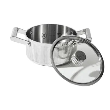 VARGEN & THOR Glima sauce pot 2L with lid 5-ply stainless steel