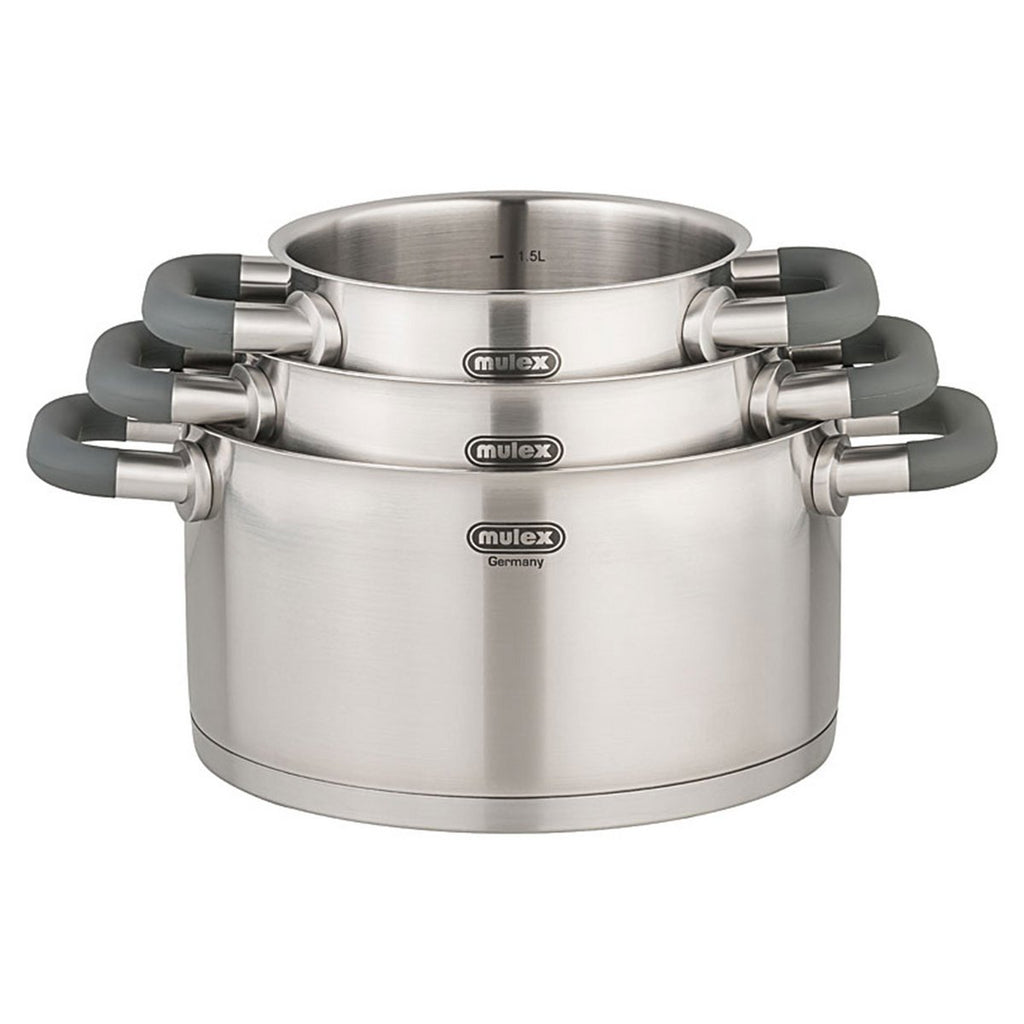 MULEX Lugano stainless steel pot set + serving pan 24 cm
