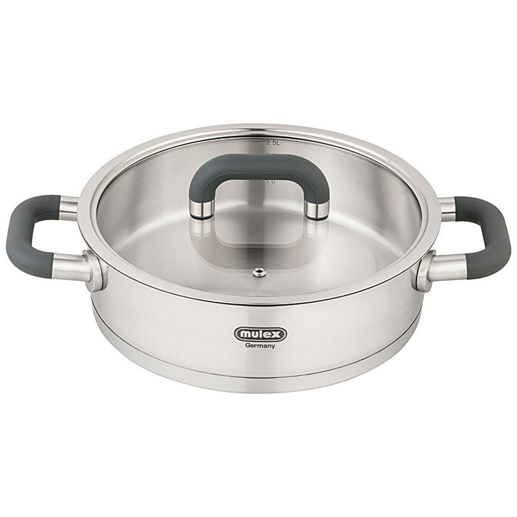 MULEX Lugano stainless steel pot set + serving pan 24 cm