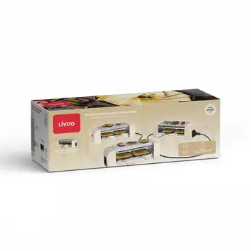LIVOO Raclette for 2 connectable