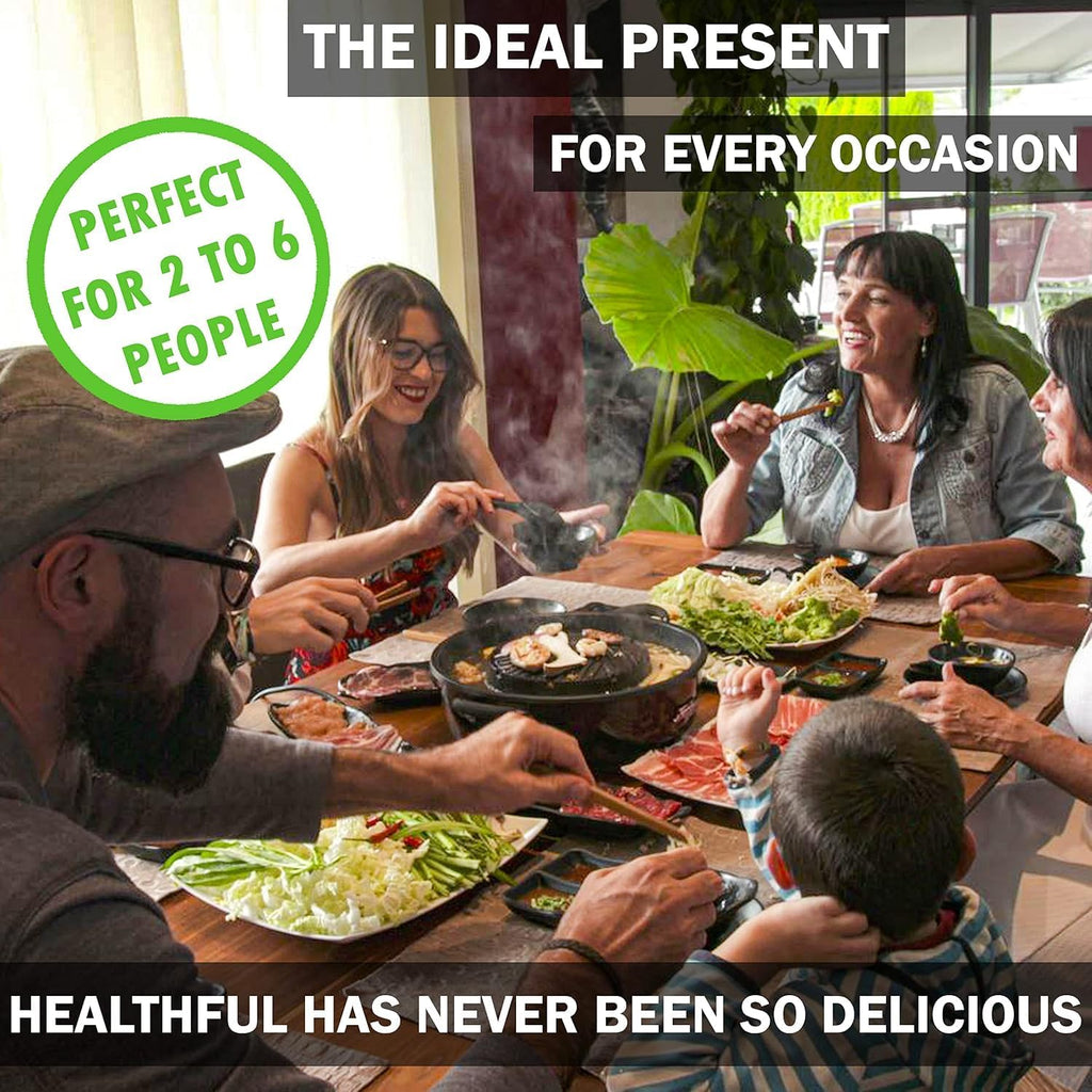TOMYANG Thai grill and hot pot set with cookbook 1800 W