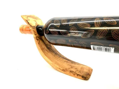 OLIVENHOLZ-ERLEBEN Wine bottle holder Welle