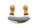 OLIVENHOLZ-ERLEBEN Chopping knife Design with olive wood handles, stainless steel double blade