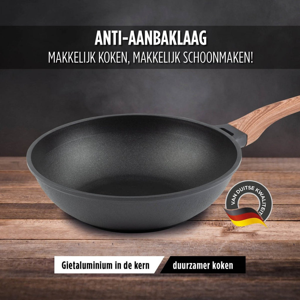 ROSMARINO Black Line wok pan 30 cm
