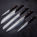 STERNSTEIGER Stahlwaren Damatic 7-piece Damascus knife set with magnetic holder