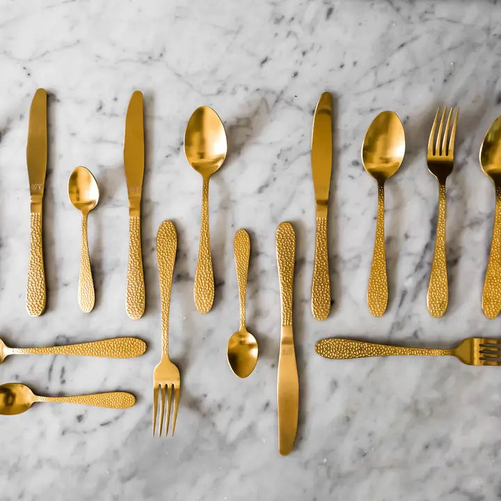 VARGEN & THOR Nimbus 16-piece cutlery set brass