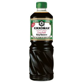 KIKKOMAN Naturally brewed less salt soy sauce, 975ml