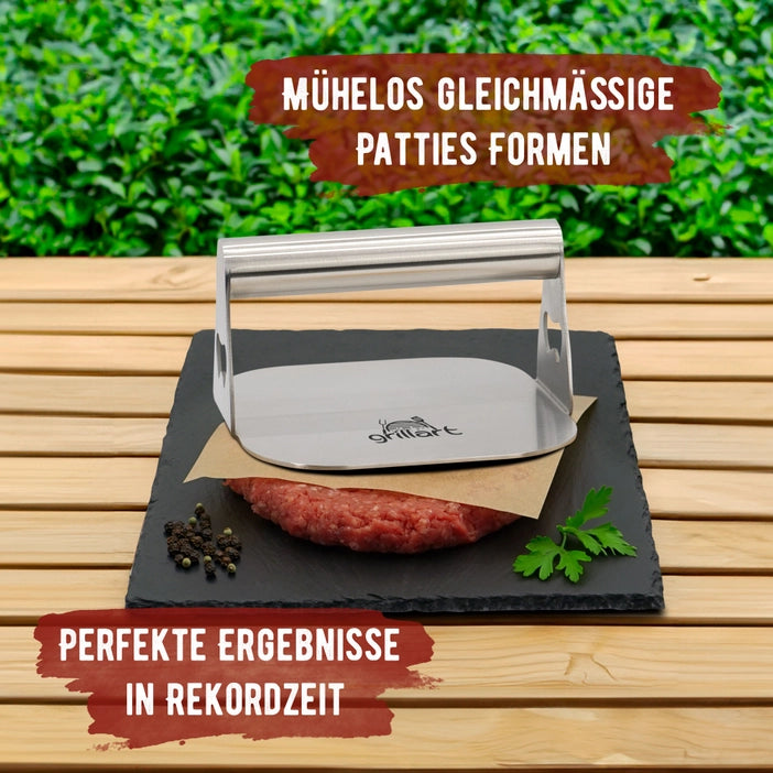 GRILLART Premium burger press made of high-quality stainless steel