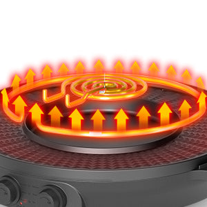 ENFRIFAM Electric hot pot 2 in 1 with raclette grill 2000 W
