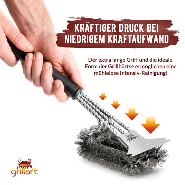 GRILLART Professional BBQ Grill Brush with 360° Cleaning System