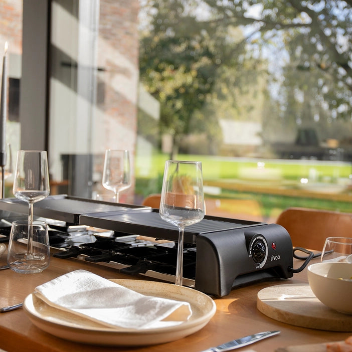LIVOO Doc185 raclette grill for 12 people