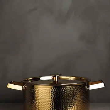 VARGEN & THOR Meya 4L brass cooking pot Brassa series