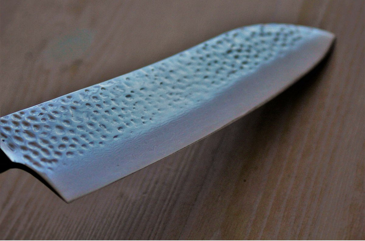 STERNSTEIGER Hand-hammered Santoku damascus knife
