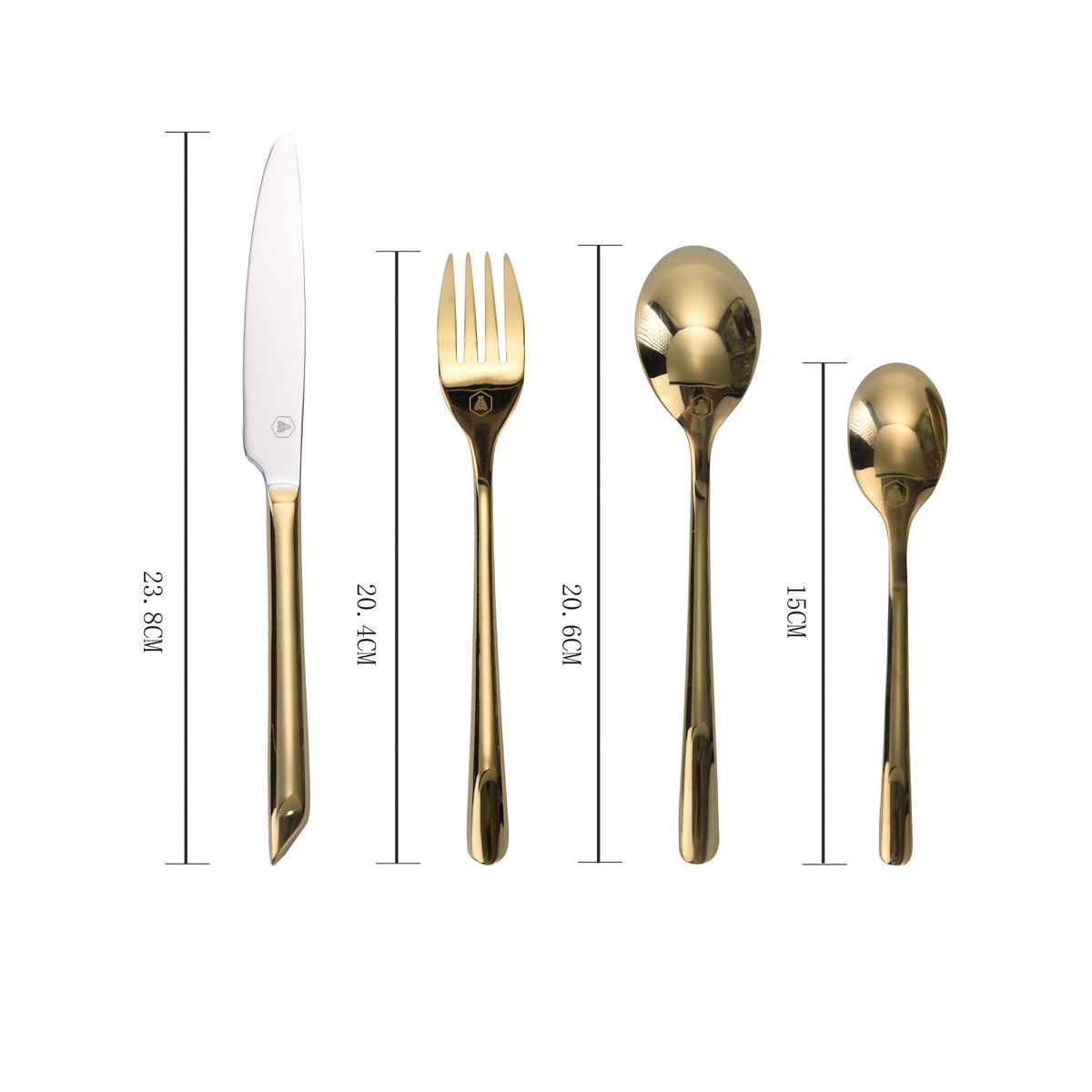 LAGUIOLE Cutlery set 16 pcs in gold finish