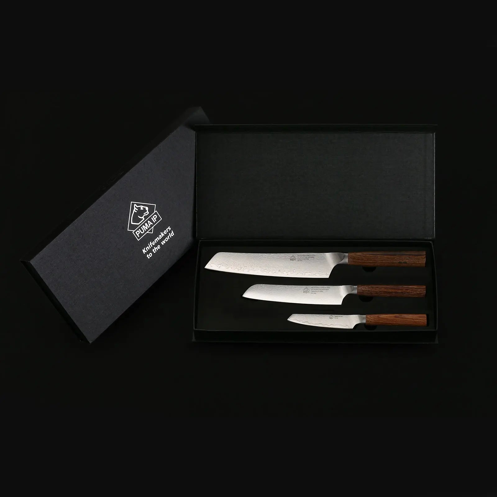 PUMA IP Set of 3: Small Chef, Santoku & Paring Knife