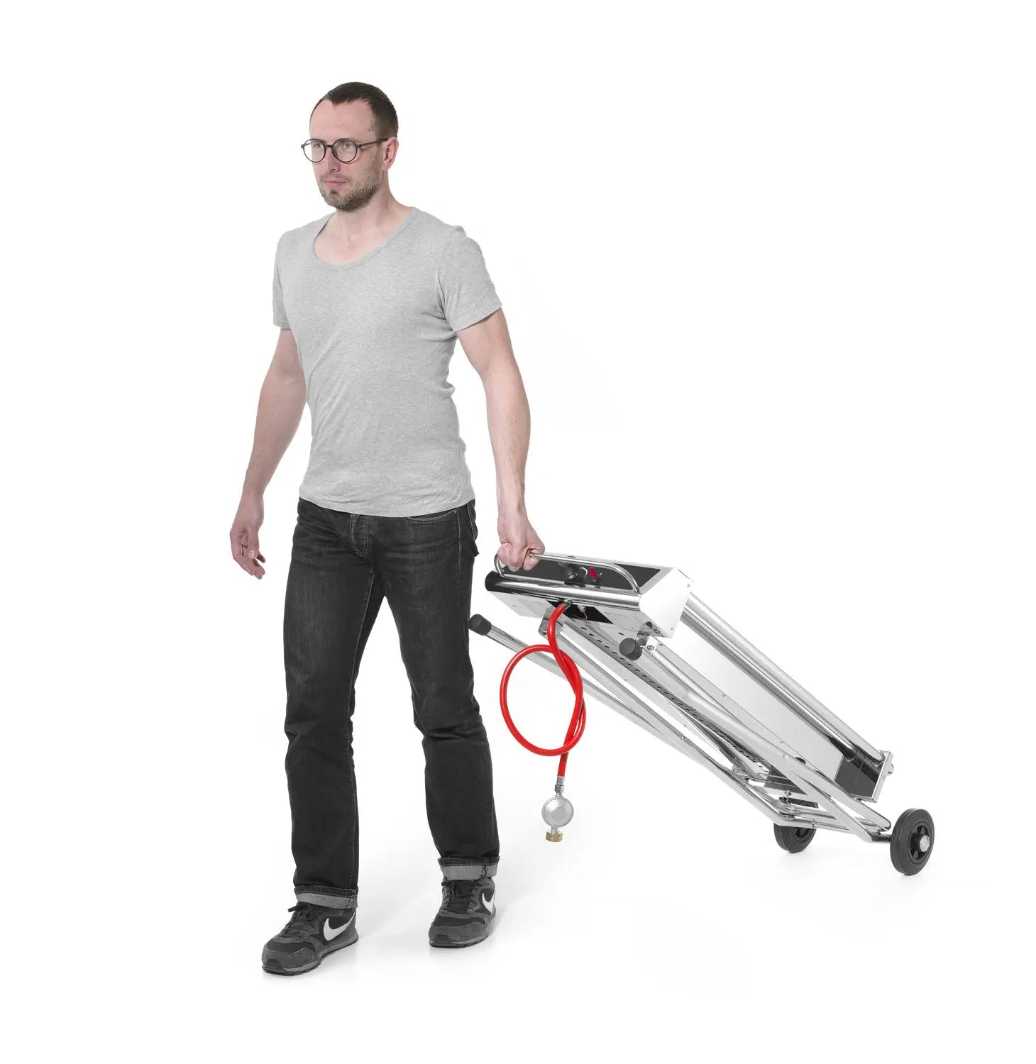 HENDI Xenon Pro professional gas power grill with folding base