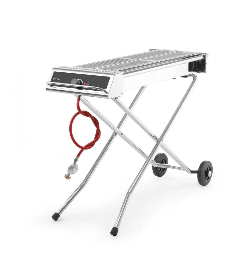 HENDI Xenon Pro professional gas power grill with folding base