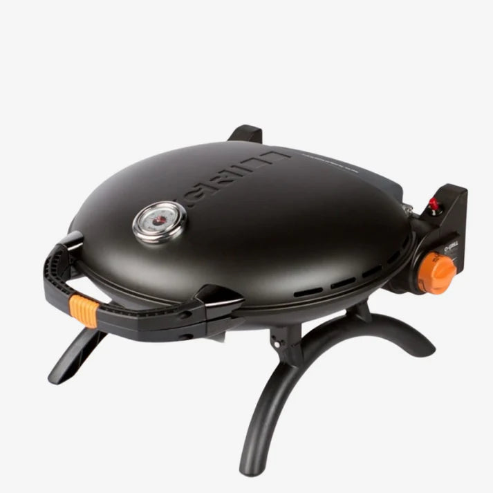 O-GRILL 600 Black — Large Capacity Portable Gas Grill with Thermometer
