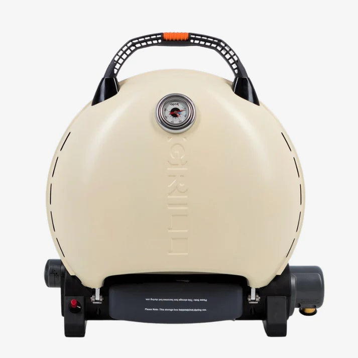O-GRILL 600 Cream — Large Capacity Portable Gas Grill with Thermometer