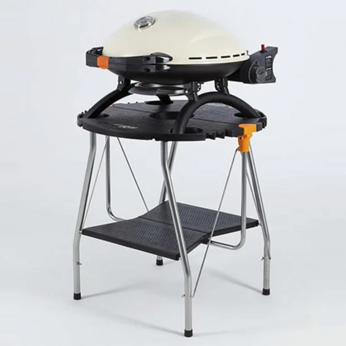 O-GRILL 600 Cream — Large Capacity Portable Gas Grill with Thermometer