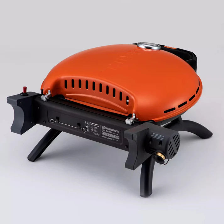 O-GRILL 600 Orange — Large Capacity Portable Gas Grill with Thermometer
