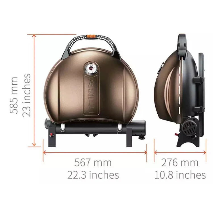 O-GRILL 900 Black — Large Capacity Portable Gas Grill for Serious Outdoor Cooking