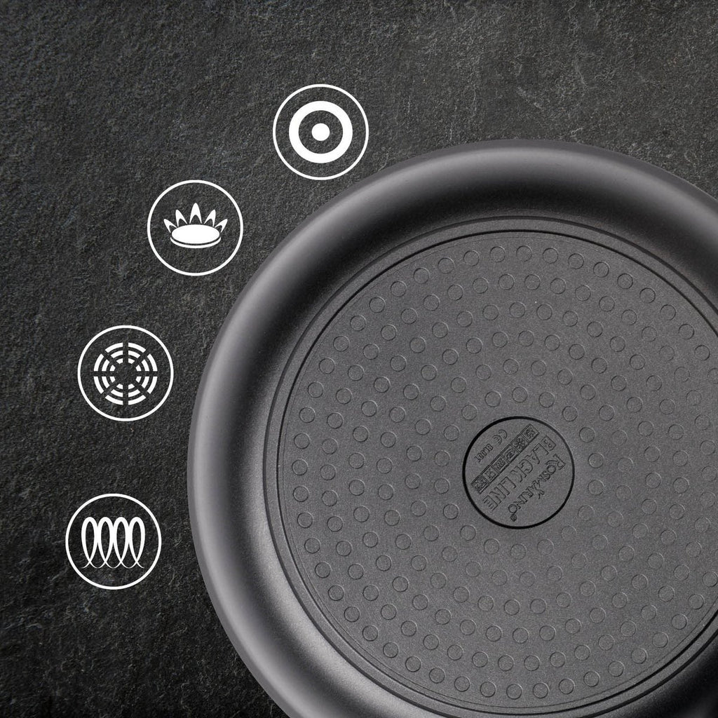 ROSMARINO Black Line low casserole pan 28 cm
