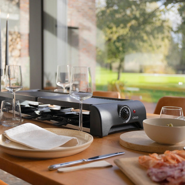 LIVOO Doc185 raclette grill for 12 people
