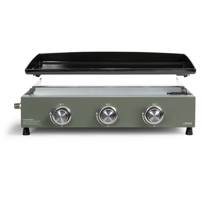 LIVOO Gas griddle 3 burners DOC324