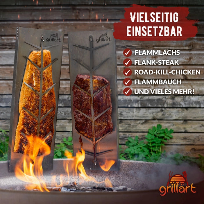 GRILLART Premium Flame-Grilled Salmon Board Made of Stainless Steel