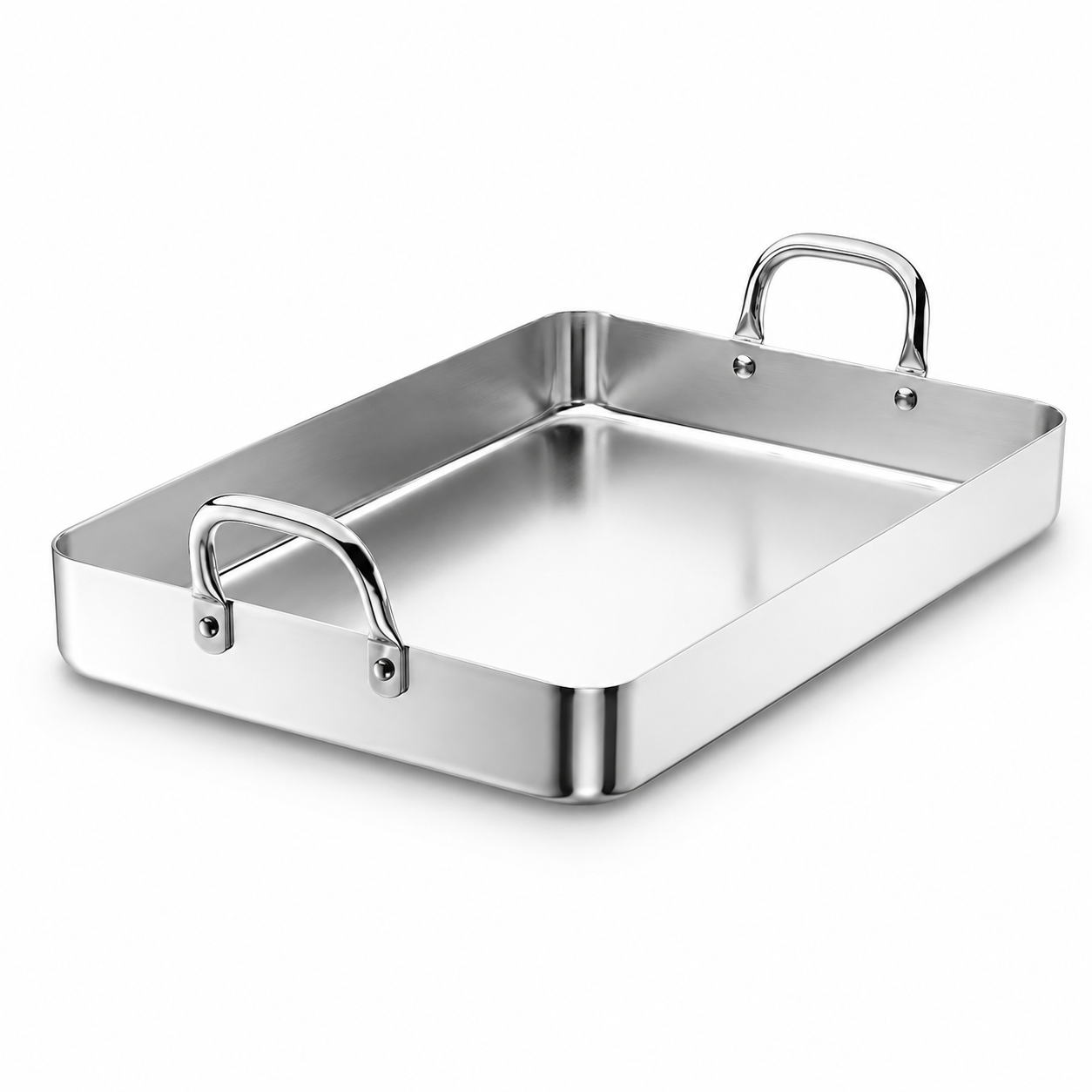LACOR MENAJE PROFESIONAL Chef-Aluminum roaster with fixed handle 45x32 cm