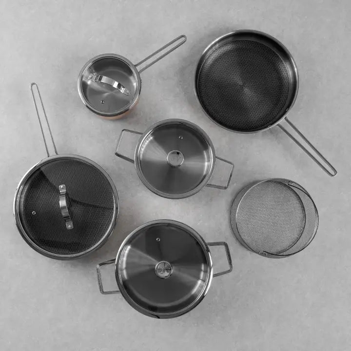 VARGEN & THOR Mjölner XL cookware set 6 pieces genuine copper