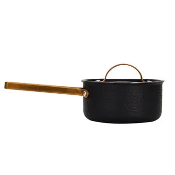 VARGEN & THOR Arvet.Viggo 1.6L saucepan matte black + brass