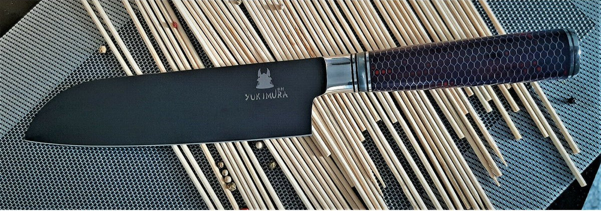 STERNSTEIGER Santoku Knife with Titanium Coating (Yukimura Collection)