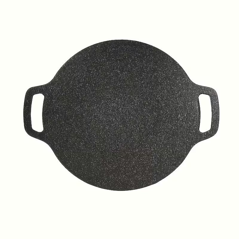 Kosun Korean Style Large Non-Stick Iron Griddle Skillet for Induction & Outdoor Cooking 38 cm