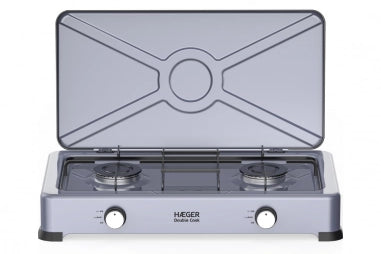 HAEGER Double Cook gas stove with 2 burners