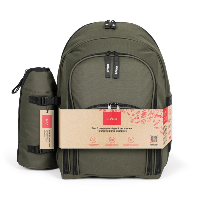 LIVOO Picnic backpack for four people