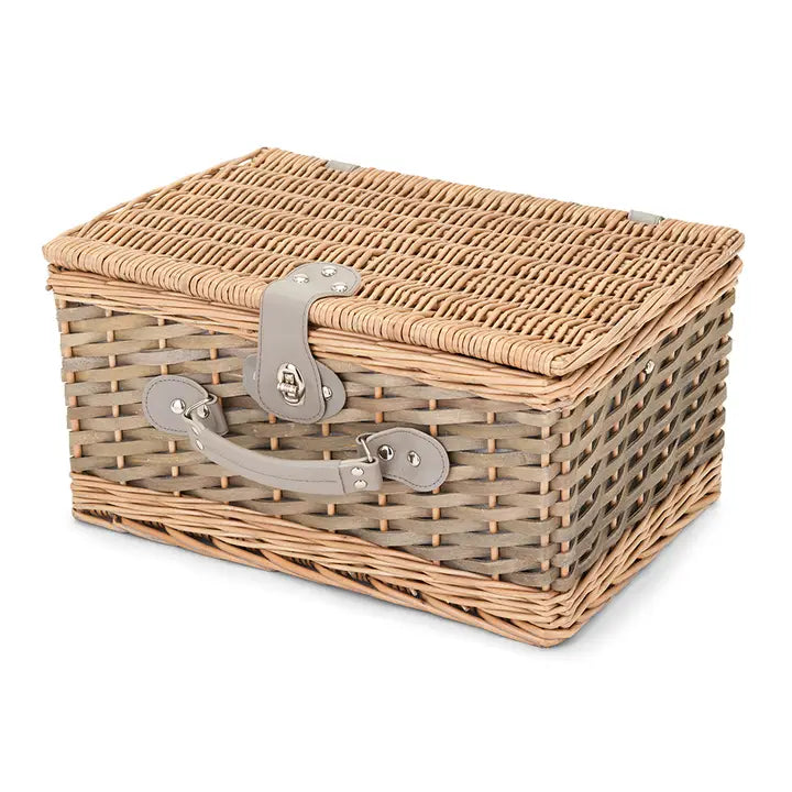 LIVOO Picnic basket for 4 wicker