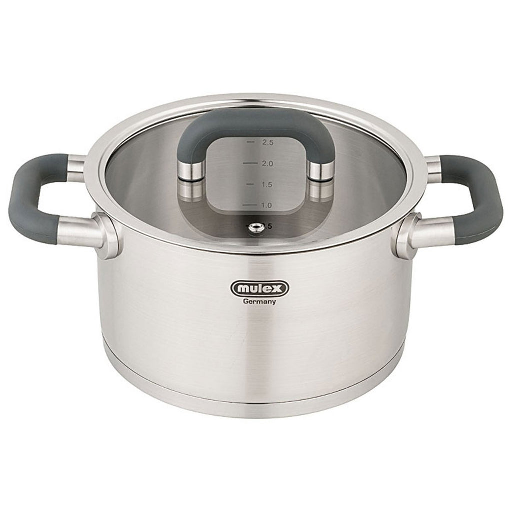 MULEX Lugano stainless steel pot set + serving pan 24 cm