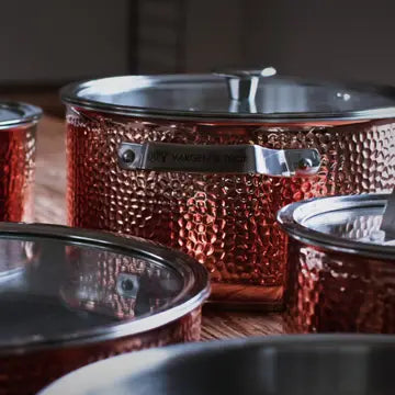VARGEN & THOR Mjölner XL cookware set 6 pieces genuine copper