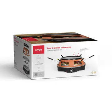 LIVOO Electric pizza oven for 6