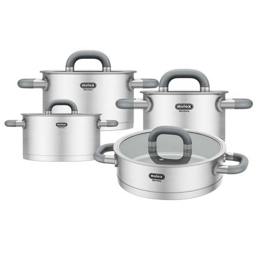 MULEX Lugano stainless steel pot set + serving pan 24 cm