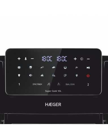 HAEGER Super Cook 10L Digital oil-free fryer with dual baskets