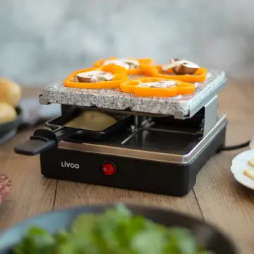LIVOO Raclette grill for 4 granite