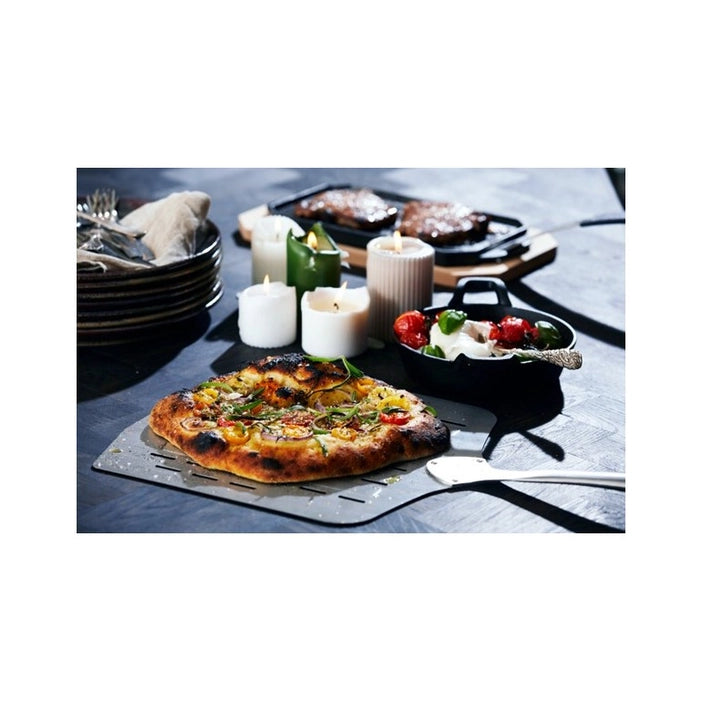 EZOOZA perforated stainless steel pizza peel Cozze 40 x 35 cm