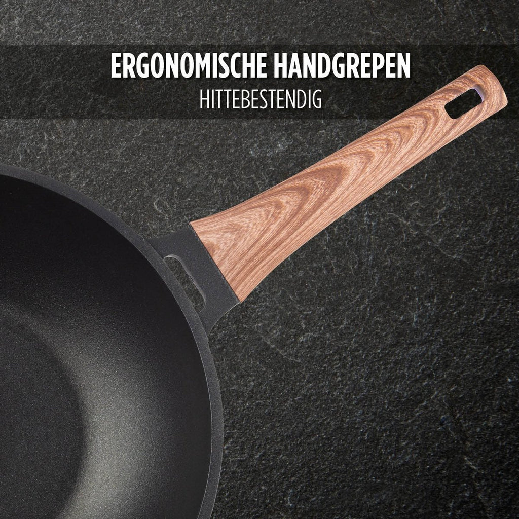 ROSMARINO Black Line wok pan 30 cm