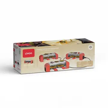 LIVOO Raclette for 2 connectable